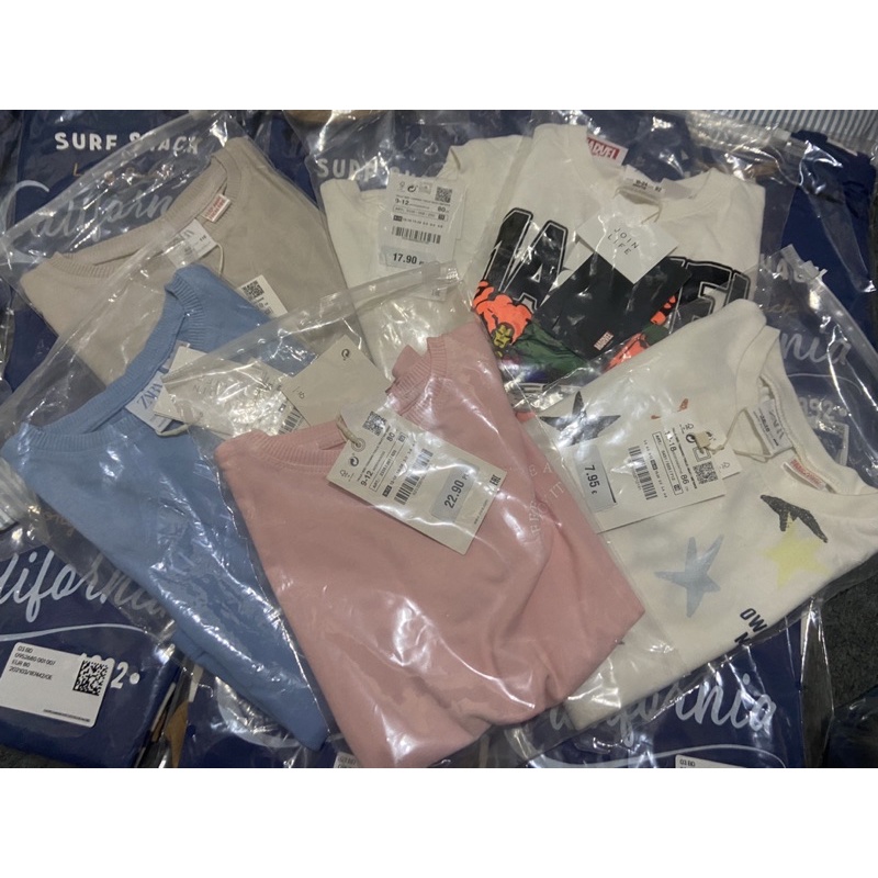 Áo phông Zara auth cộc tay cho bé