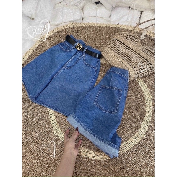 Freeship - Quần Short Jean Nữ URBAN OUTFITS Dáng Regular Chất Vải Denim Wash Kỹ Không Loang Màu QJR1