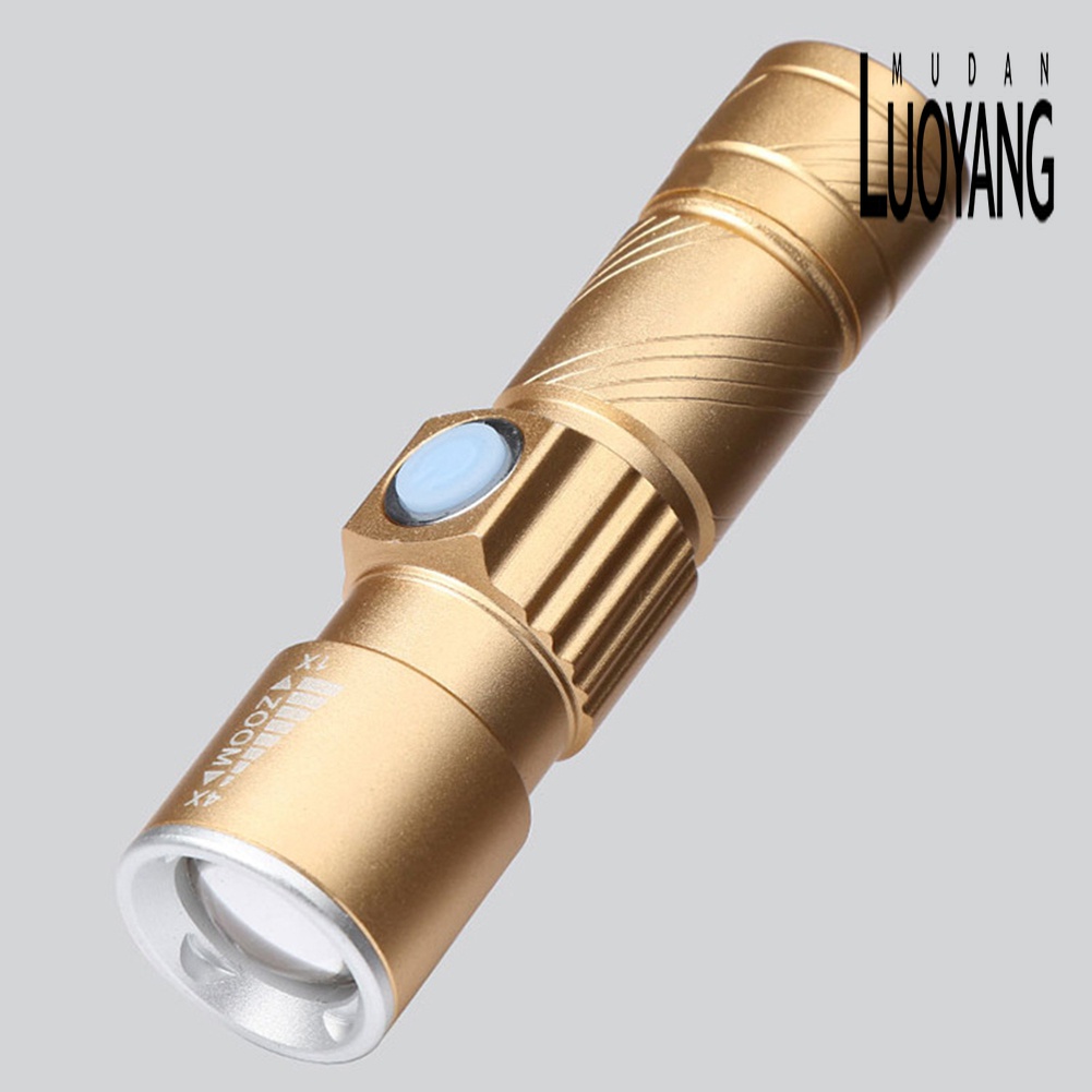 Đèn Pin Mini Cầm Tay Cổng Sạc USB Tiện Lợi Dành Cho Cắm Trại