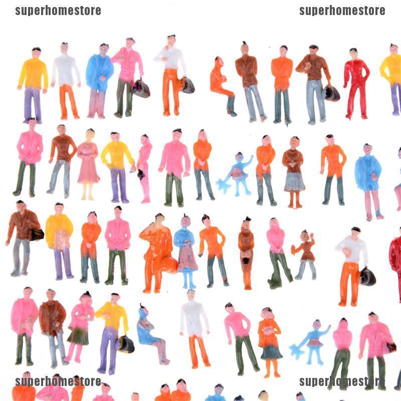 Set 100 Mô Hình Người Đứng Mini Tỉ Lệ 1: 150