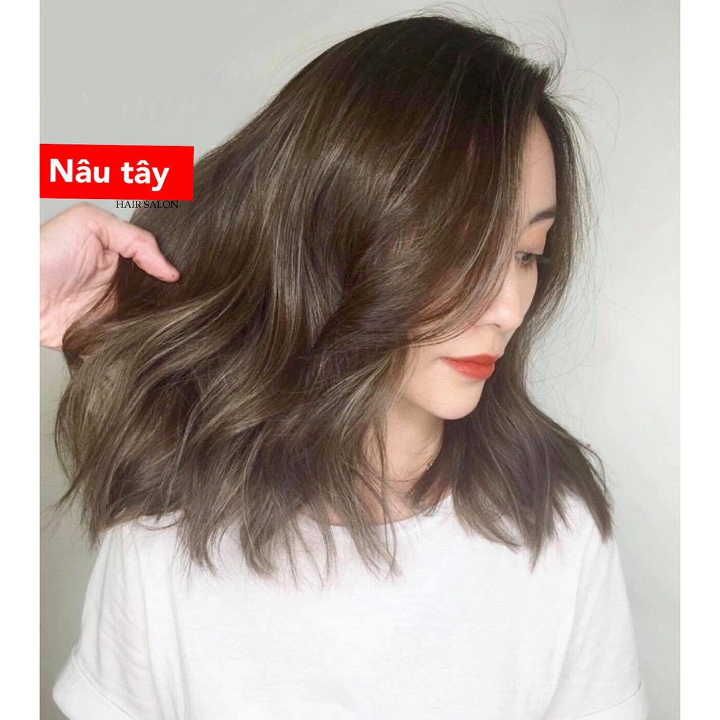 Thuốc nhuộm màu Nâu tây 2019 kèm trợ