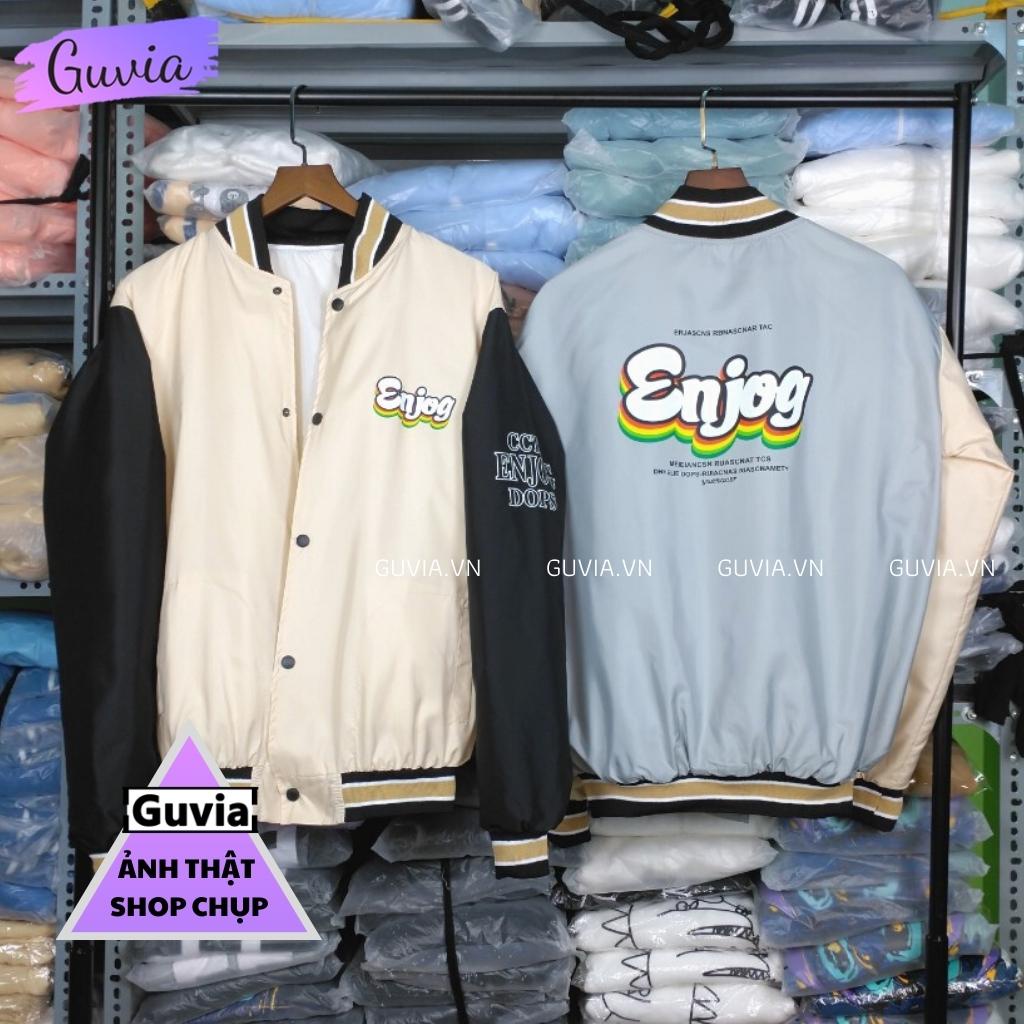Áo Khoác Bomber ENJOG Dù 2 Lớp Nam Nữ Ullzang Unisex
