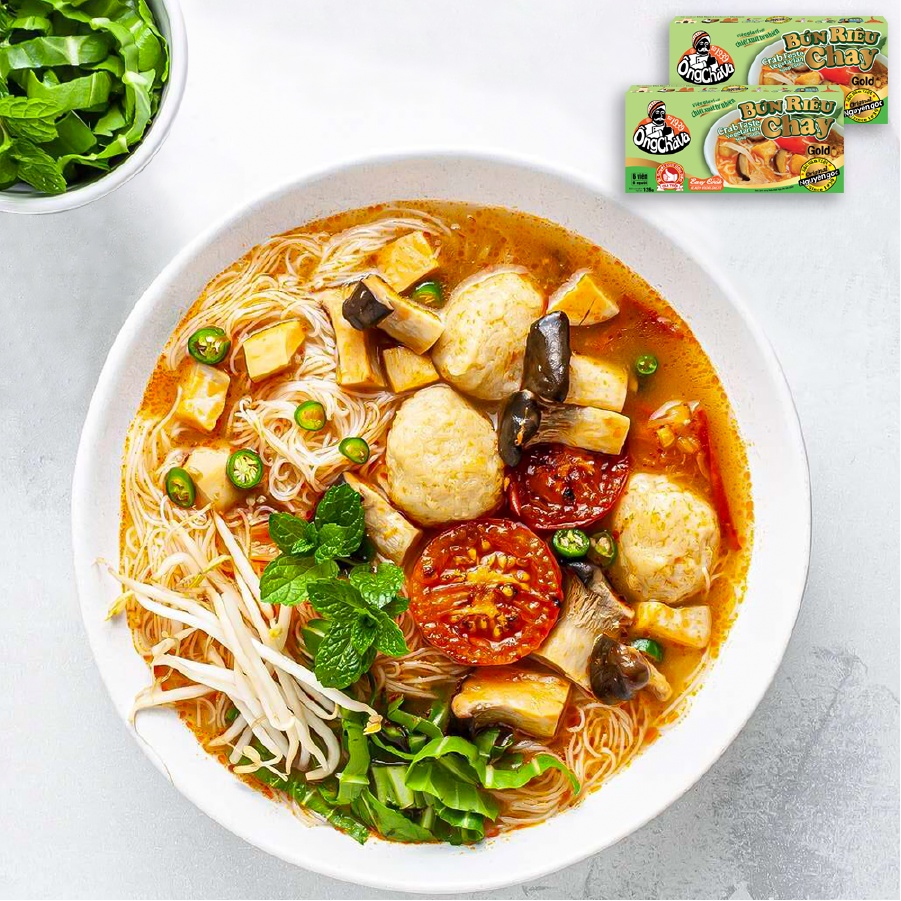 Thùng Viên Gia Vị Bún Riêu Chay Gold 126gram Ông Chà Và 80 Hộp Siêu Tiết Kiệm Dễ Dùng Và Tiện Lợi Thích Hợp Cho Quán Ăn