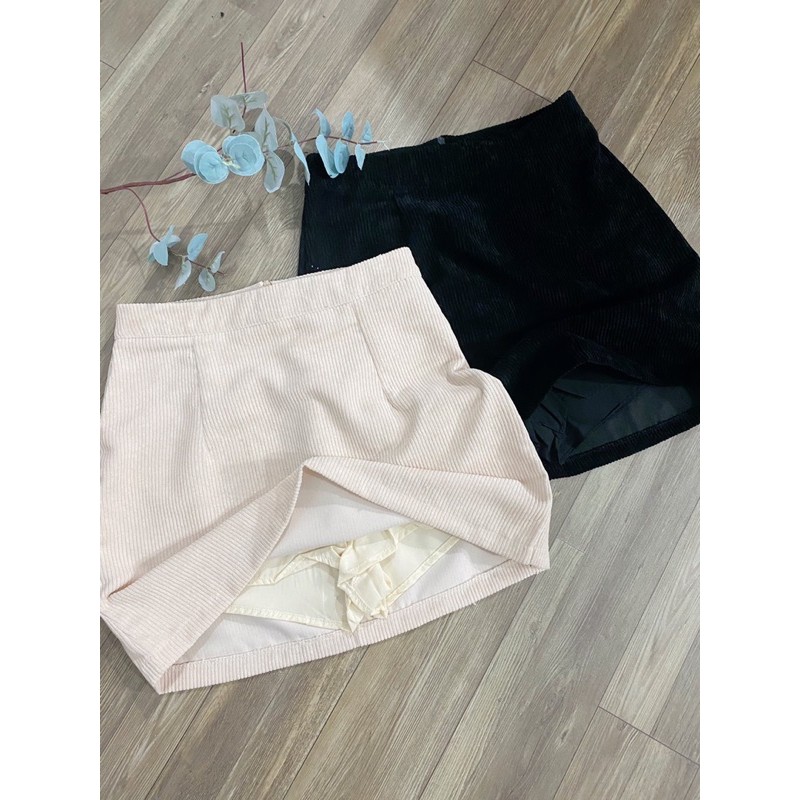 CHÂN VÁY CHỮ A NHUNG TĂM VNXK - ĐEN  | BigBuy360 - bigbuy360.vn