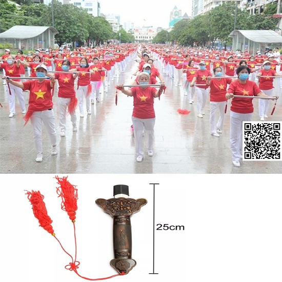 Đạo cụ kiem tập dưỡng sinh buổi sáng hoặc múa vô cực kiếm có thể rút gọn dễ mang theo