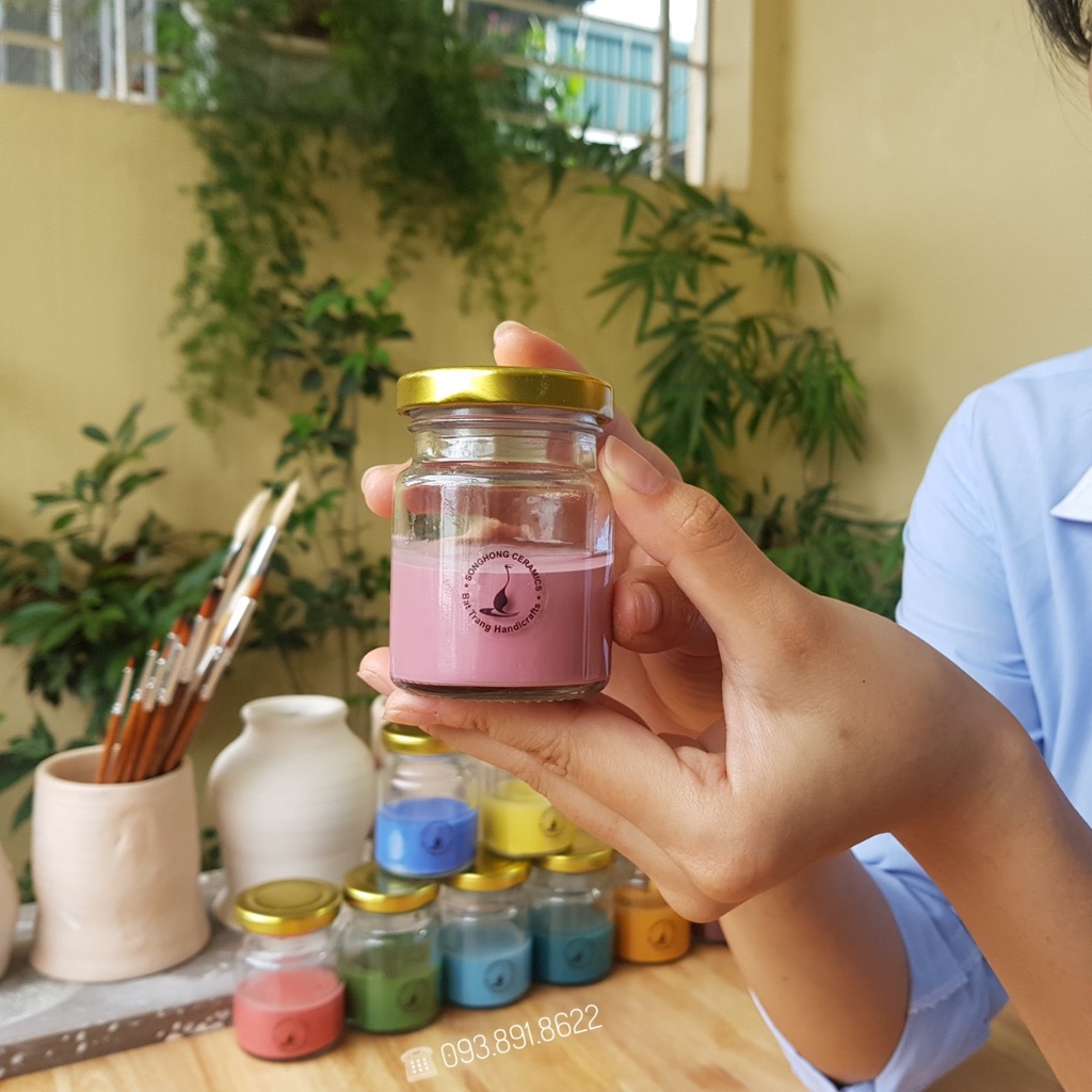 Màu Men Trang Trí Trên Gốm SHMG-DT Men Gốm Chuyên Dụng  Tráng Men Cho Sản Phẩm Gốm