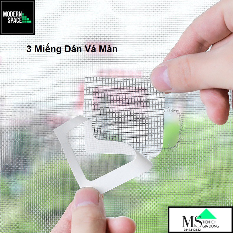 Bộ 3 miếng Vá màn chống muỗi- Vá màn cửa sổ tự dính GD-026