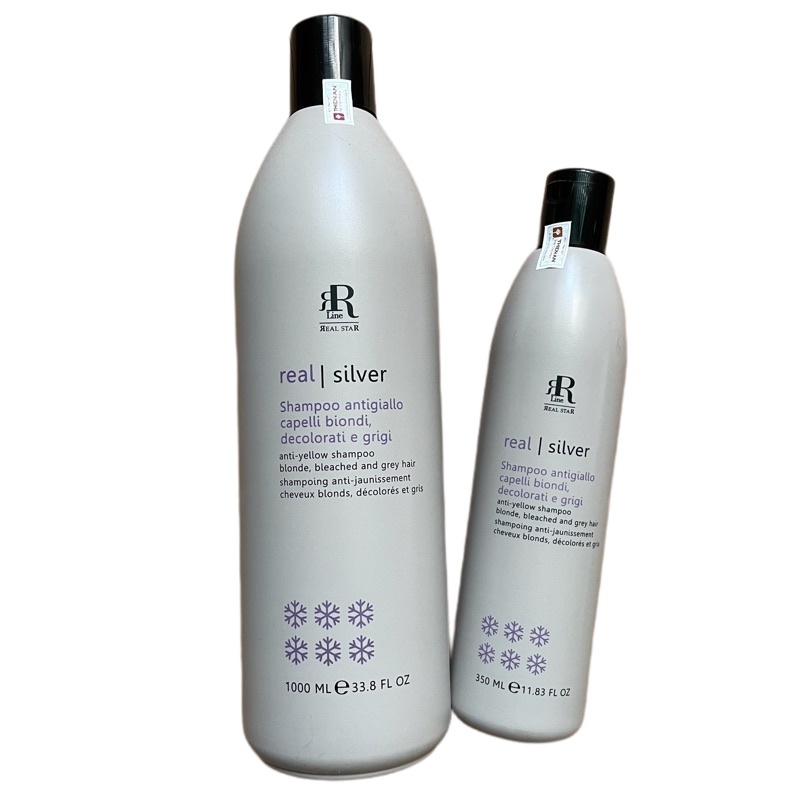 Dầu gội tím khử vàng, chăm sóc tóc vàng sáng Therapy SILVER STAR Shampoo RR Line 1000ml