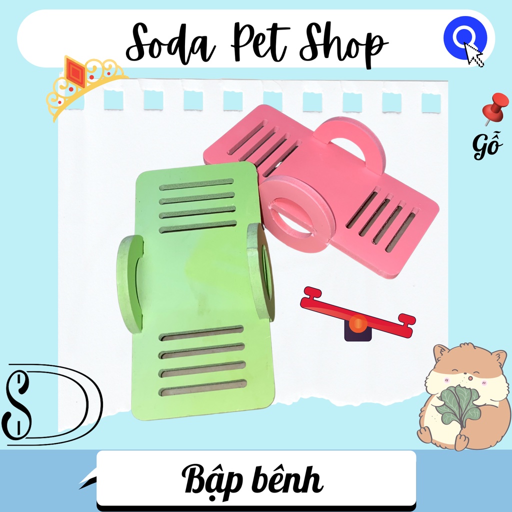 Bập Bênh Gỗ Cho Hamster
