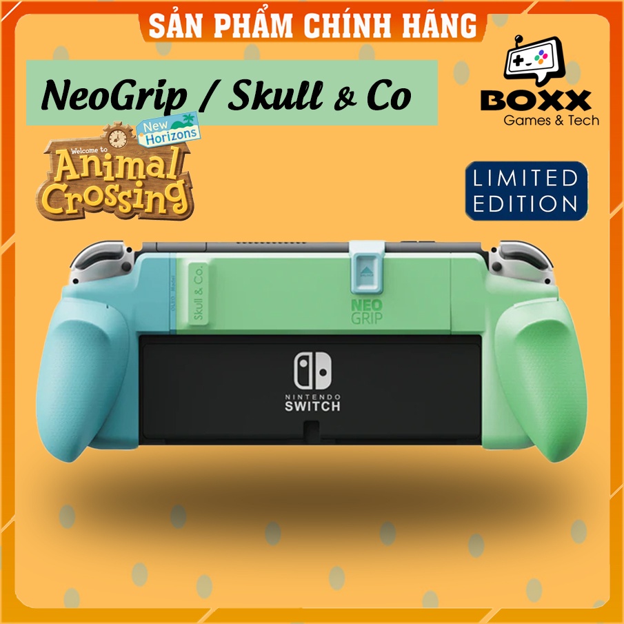 Ốp lưng NeoGrip hãng Skull &amp; Co cho Nintendo Switch OLED và V1, V2 Animal Crossing