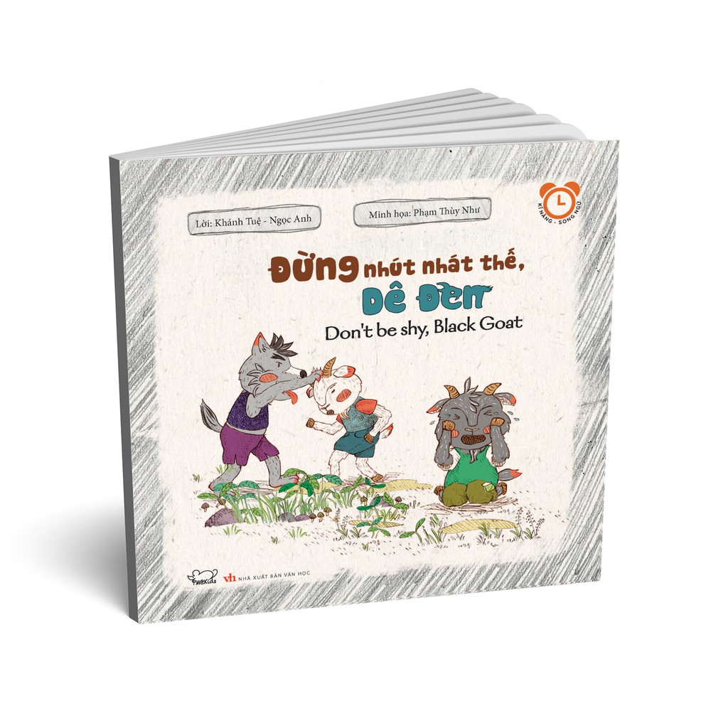 Sách thiếu nhi - Kĩ năng song ngữ Rèn luyện thói quen tốt: Đừng nhút nhát thế, Dê đen