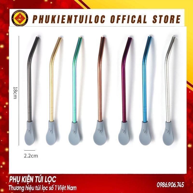 Thìa inox 304 kết hợp Silicone có thể tháo rời khuấy pha trà, cafe siêu tiện lợi- Phukientuiloc.com