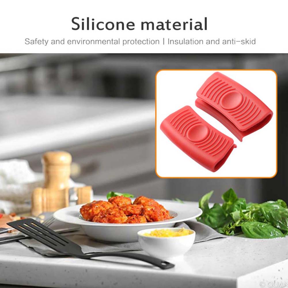 Vỏ Bọc Tay Cầm Chảo Bằng Silicon Chống Trượt Chịu Nhiệt Nhiều Màu