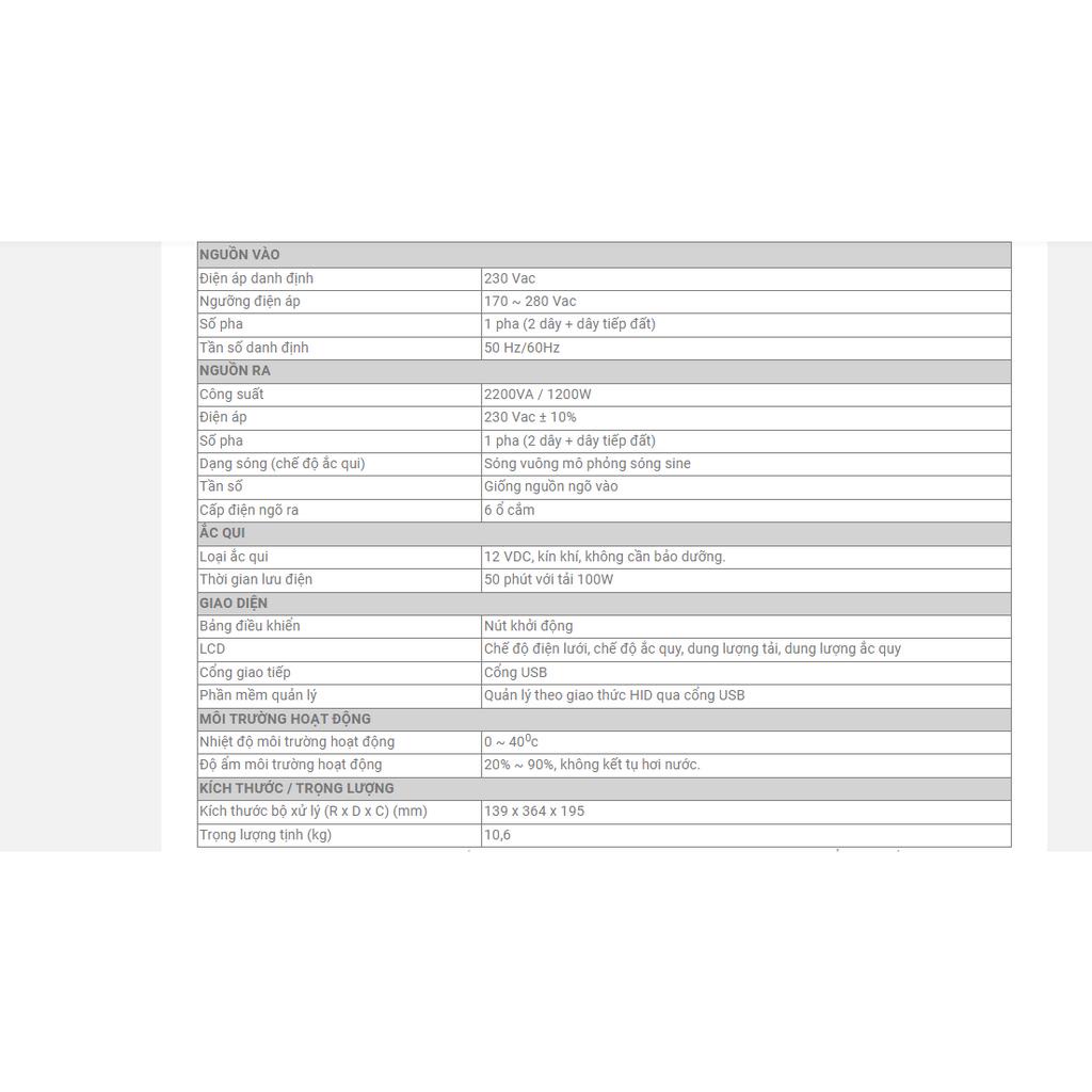 Bộ lưu điện – UPS Santak Blazer 2200-PRO