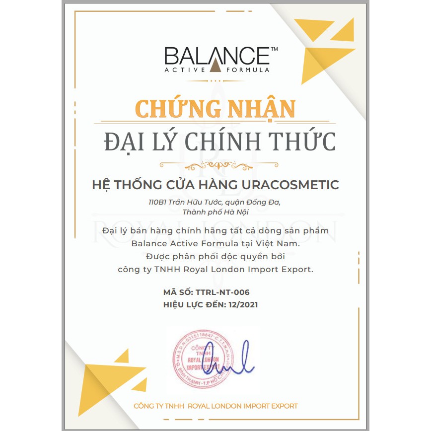 Tinh chất dưỡng trắng, giảm thâm cho da mụn Balance Vitamin C 30ml ( có hóa đơn đỏ)