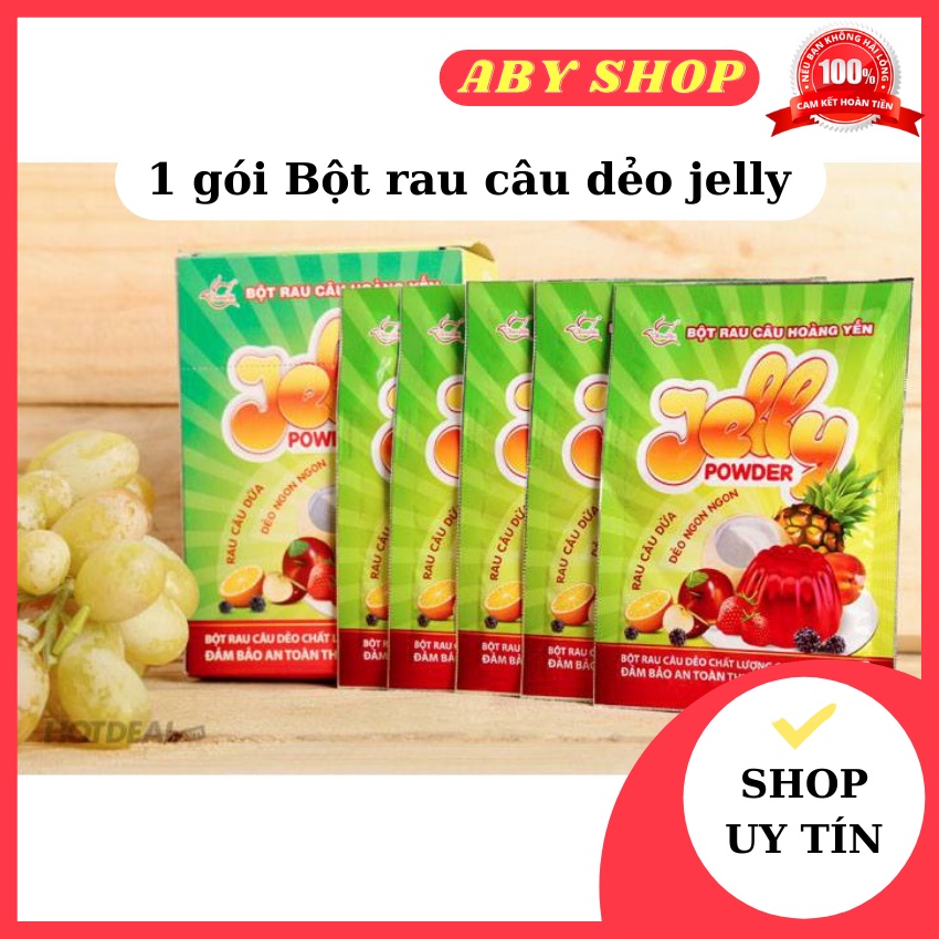 1 gói bột rau câu dẻo ⚡ CAO CẤP ⚡ bột rau câu Jelly Hoàng Yến rovin 10gr chuyên dụng làm thạch