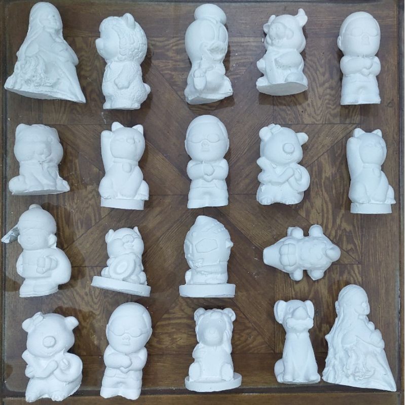 Tượng thạch cao tô màu cho bé 6-10cm