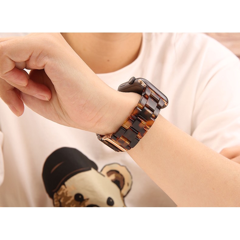 Dây đeo nhựa cho đồng hồ thông minh Apple Watch 5 4 3 2
