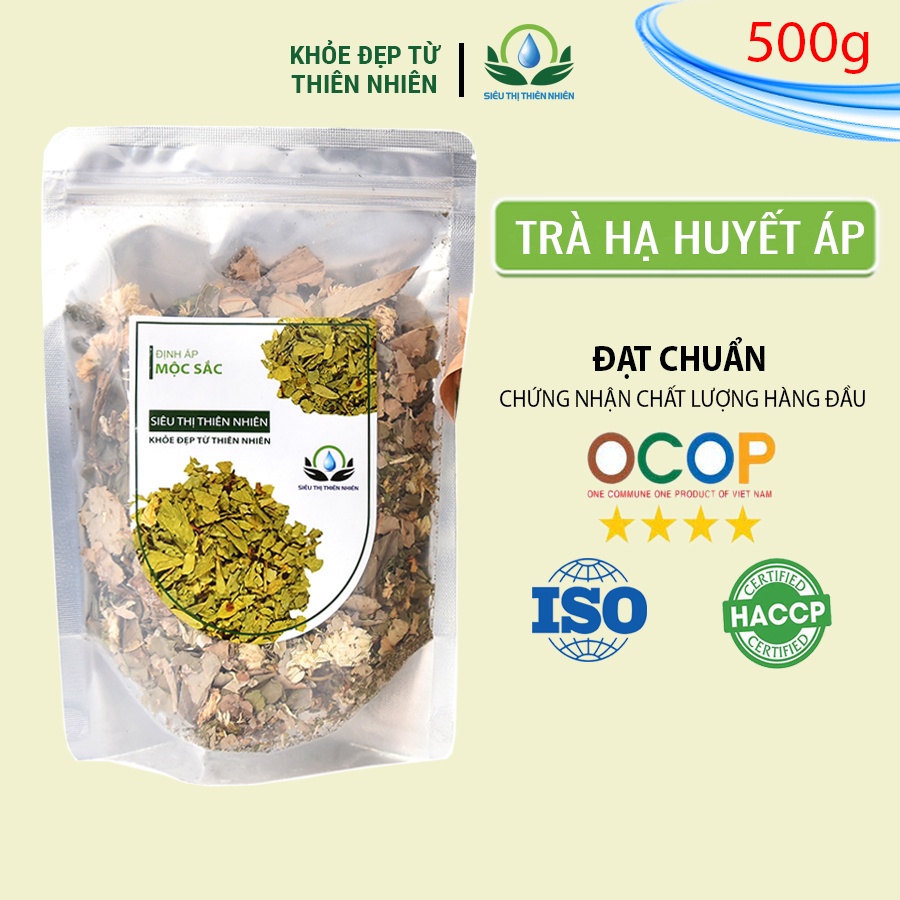 Trà ổn định huyết áp mộc sắc 500g, định áp mộc trà của siêu thị thiên