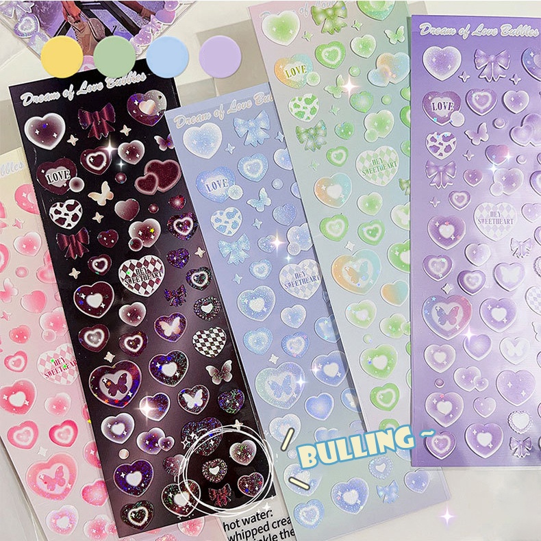 1 Sticker Dán Trang Trí Hình Bong Bóng