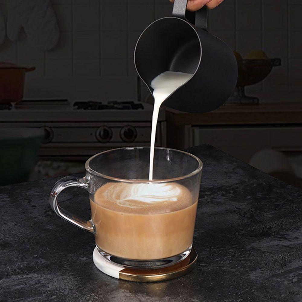 Bình Tạo Bọt Sữa / Cà Phê Latte Cappuccino Bằng Thép Không Gỉ Có Thang Đo