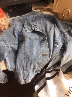 Áo khoác bò croptop