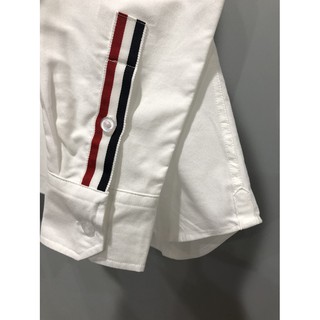 (3 MÀU) SƠ MI THOM BROWNE TRẮNG HOẠ TIẾT
