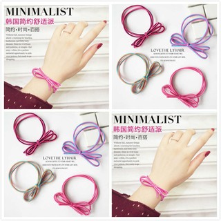 Dây Buộc Tóc Đính Nơ Xinh Xắn Dành Cho Nữ