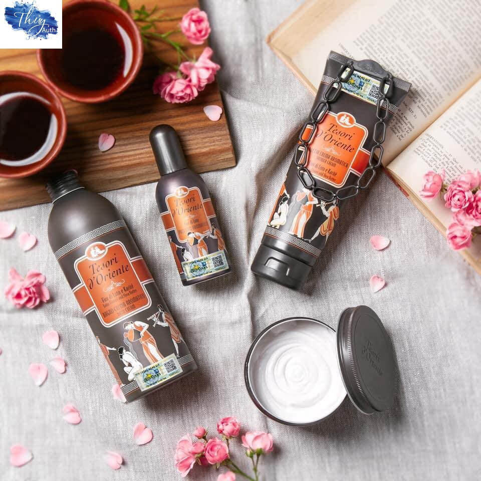 [ Hàng Chinh Hãng ] Nước Hoa Ý Tesori Hoa Sen Chai Màu Nâu 100ml