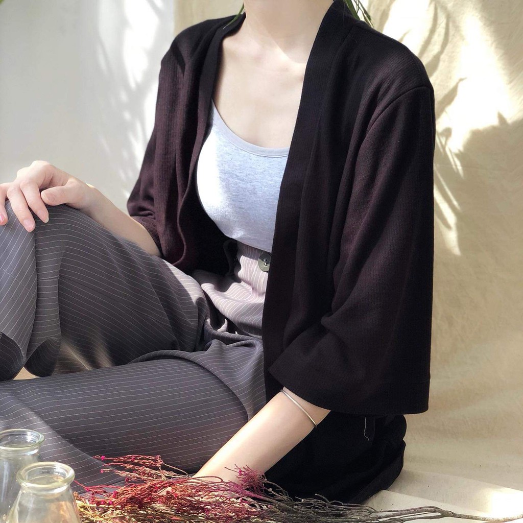 ÁO KHOÁC KIMONO LEN TĂM SIÊU TRẺ TRUNG | BigBuy360 - bigbuy360.vn