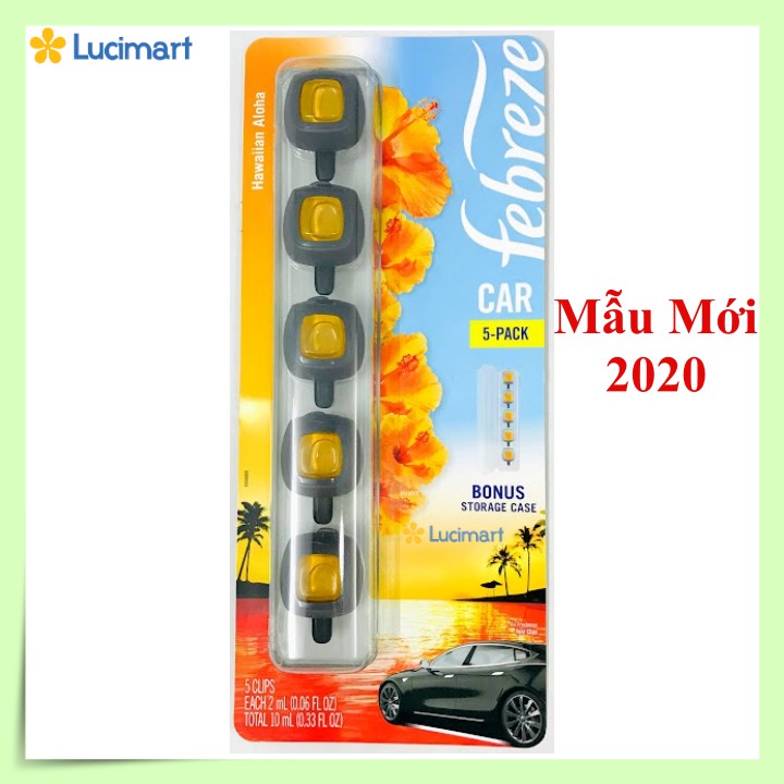 [Mã LIFEAU5SALE giảm 10% đơn 50K] Nước hoa ô tô Febreze Air Freshener Car Vent Clips kẹp ống gió xe hơi [Hàng Mỹ]