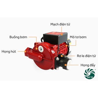 Máy bơm tăng áp cánh ly tâm điện tử siêu êm tự động đóng mở SCO CPM-200A