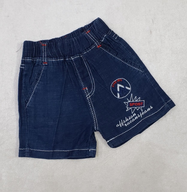 Quần short jeans mềm bé trai 10kg -19kg