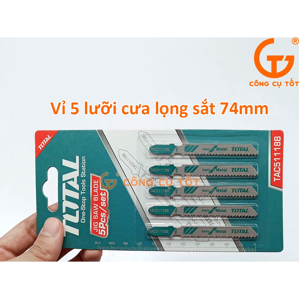 Bộ lưỡi cưa lọng sắt 5 chi tiết Total TAC51118B