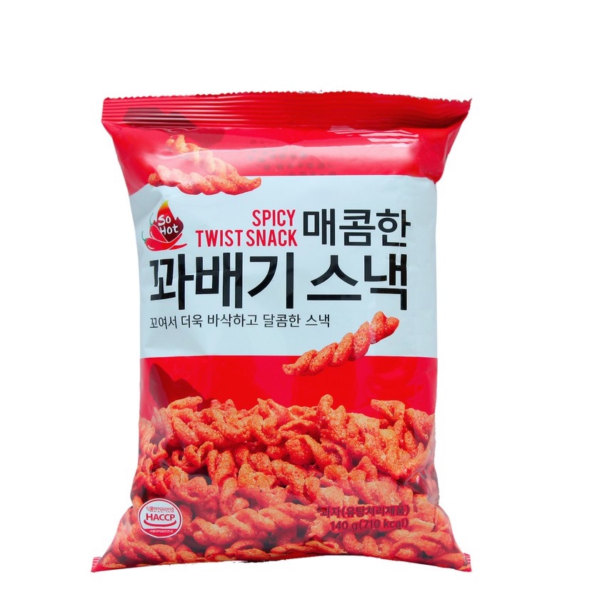 Quẩy xoắn cay Spicy twist snack Donghwa gói 140g
