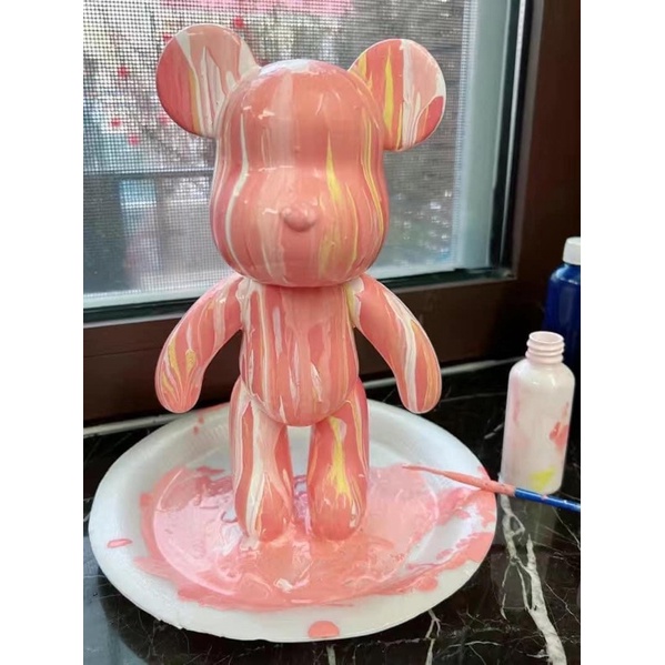 Sơn Dầu Tô Bearbrick - Sơn Vẽ Gấu Bụng Phệ