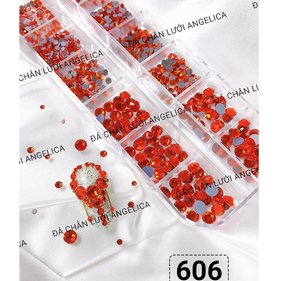 Đá Chân Lưới Nail 12 Khía Hyacinth Đính Móng ANGELICA 606