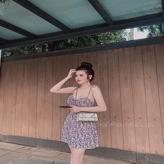 VÁY HAI DÂY HOA NHÍ VOAN LỤA