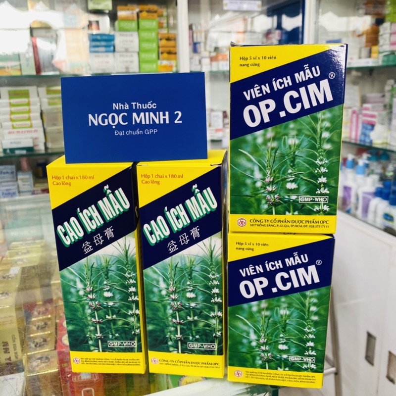 ✅  Cao Ích Mẫu OPC _Điều hòa kinh nguyệt,đau bụng kinh.Dạng nước chai lớn .Dạng viên