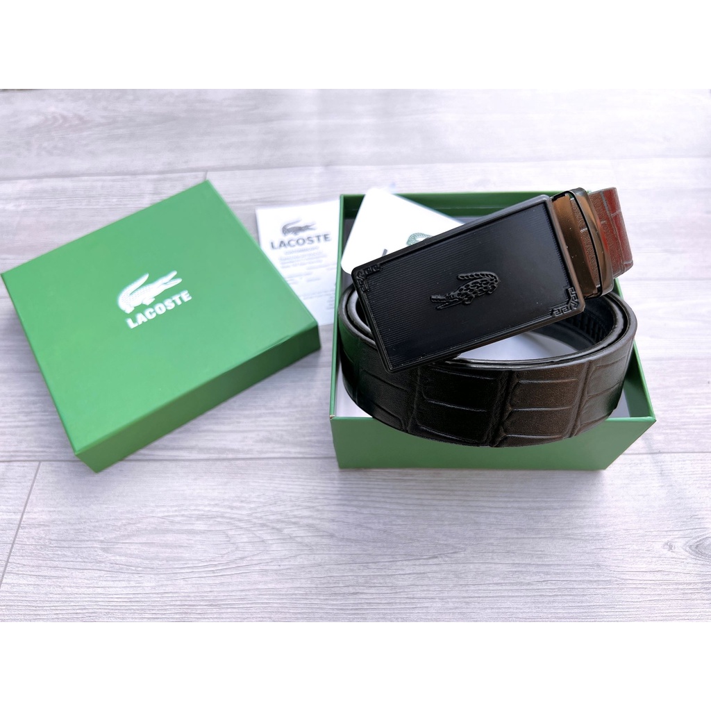 Thắt Lưng Nam Croco Da Xịn Nguyên Miếng Full Hộp