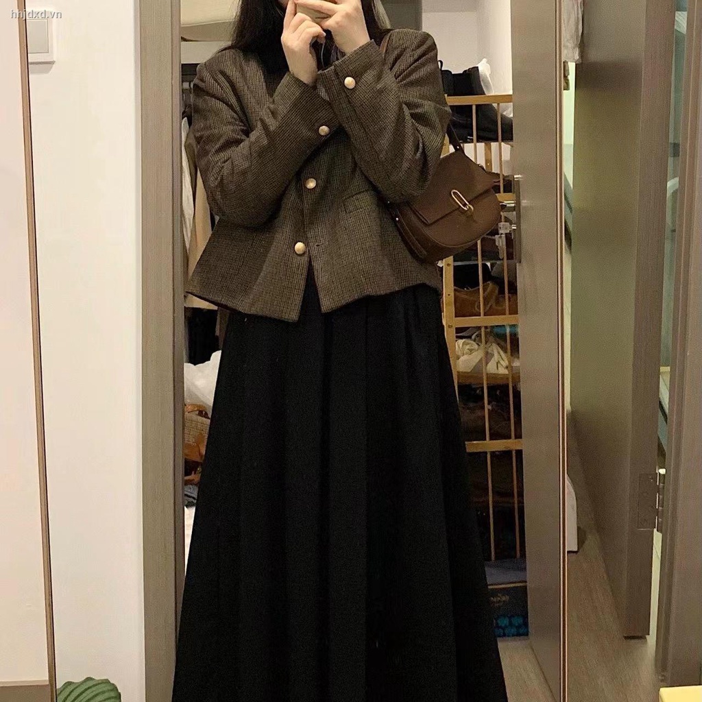 Set áo khoác + chân váy độc đáo phong cách đường phố thời trang thu đông cho nữ (có bán lẻ)