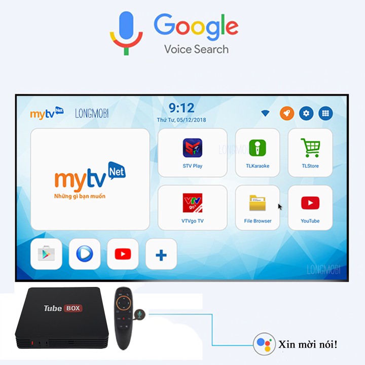 TubeBox 4K Android Tv Box Ram 2GB Giá Tốt Xem Truyền Hình Ổn Định