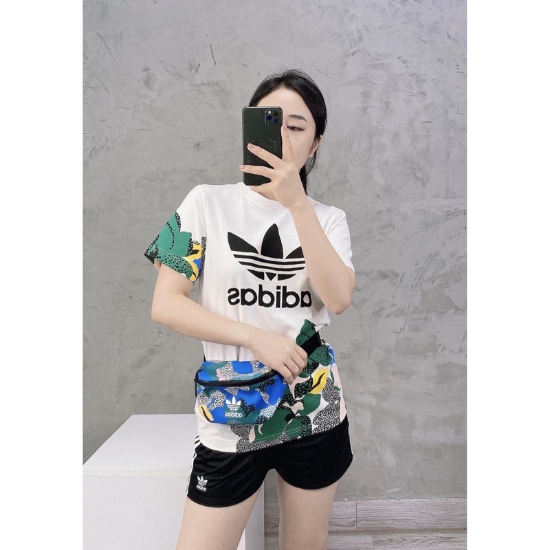 Túi bao tử Adidas hoa full tag code