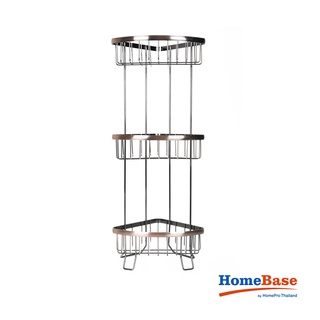 Mua HomeBase MOYA Giá nhà tắm 3 tầng bằng thép H1819C W27xD19.6xH66 Cm màu đồng