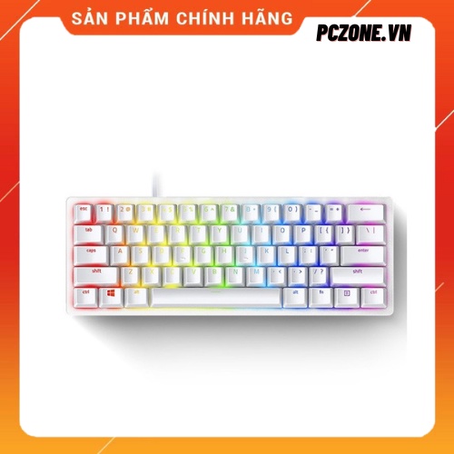 -  -  - Bàn phím cơ Razer Huntsman Mini - Mercury - Chính Hãng Việt Nam - Mới 100%