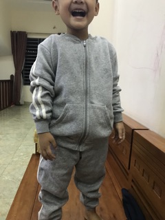 Bộ nỉ bông cho bé.