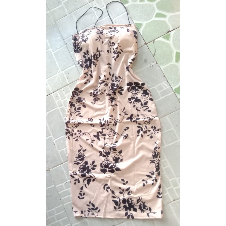 Đầm ôm body 2 dây dáng dài - QC7