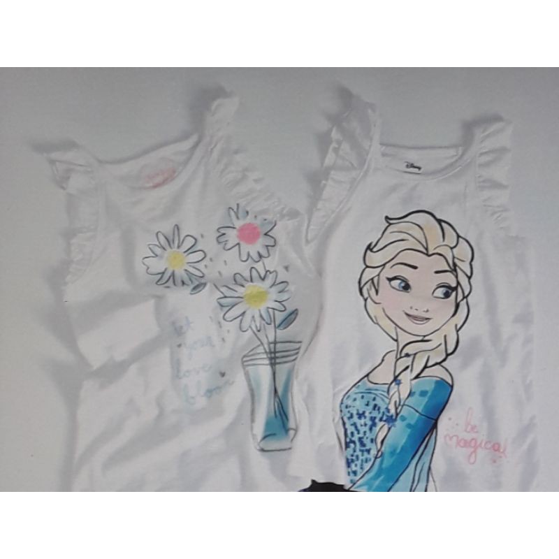 Áo thun bé gái tay cánh tiên mềm mát cho bé 12m-7t