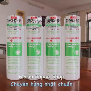 (Có MiNi) Lotion xịt trị mụn lưng và mụn ở body CHO cả nam và nữ Acne Control Medicated Body Lotion Pharmaact For Body