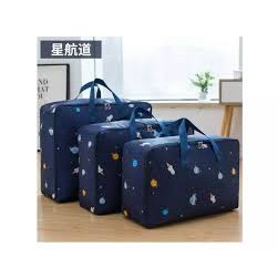 SET 3 túi vải đựng chăn màn quần áo chống thấm cỡ lớn giao màu ngẫu nhiên